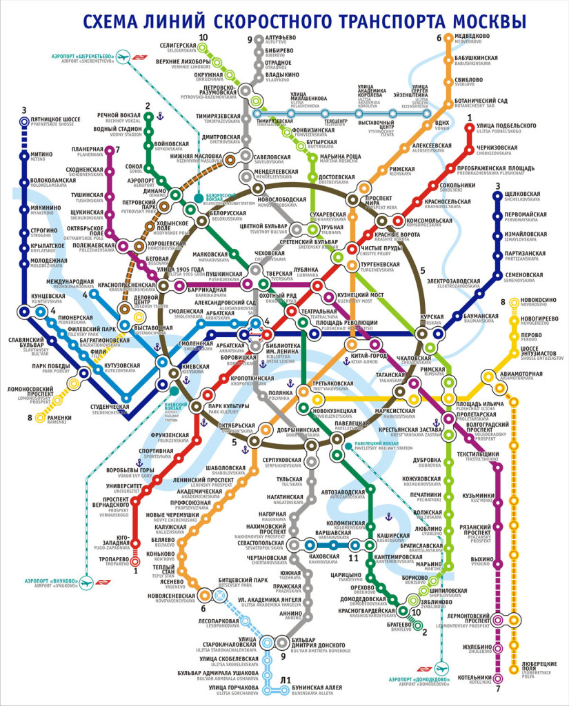 Moskova Metro Haritası